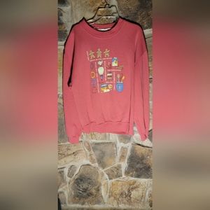 Gopher sport vintage Christmas cookie red long sleeve pullover